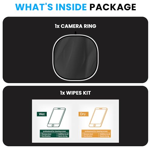 Image of ArmourPro Camera Lens Protector Tempered Glass for Oppo F31 Pro (6.83 Inches) Tough HD Individual Aluminum Alloy Rings 9H Camera Cover, Scratch-Resistant,Camera Rings Protection| Silver, 1 Pack