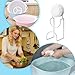 Suction Cup Hooks - No Drill Space Saving Basin Hanger | Bathroom Suction Hooks, Kitchen Dorm Sink Wall Home Storage, 4-Pack, Clear, Heavy Duty, Waterproof, Tool-Free Install, Removable, Large