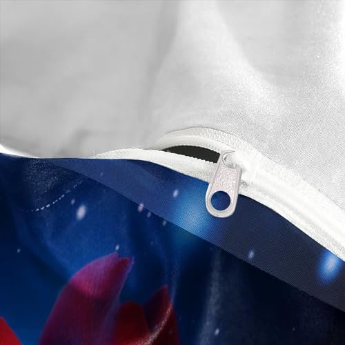 Sets linge de lit imprimé IOFEER en microfibre douce avec fermeture éclair pratique - 8
