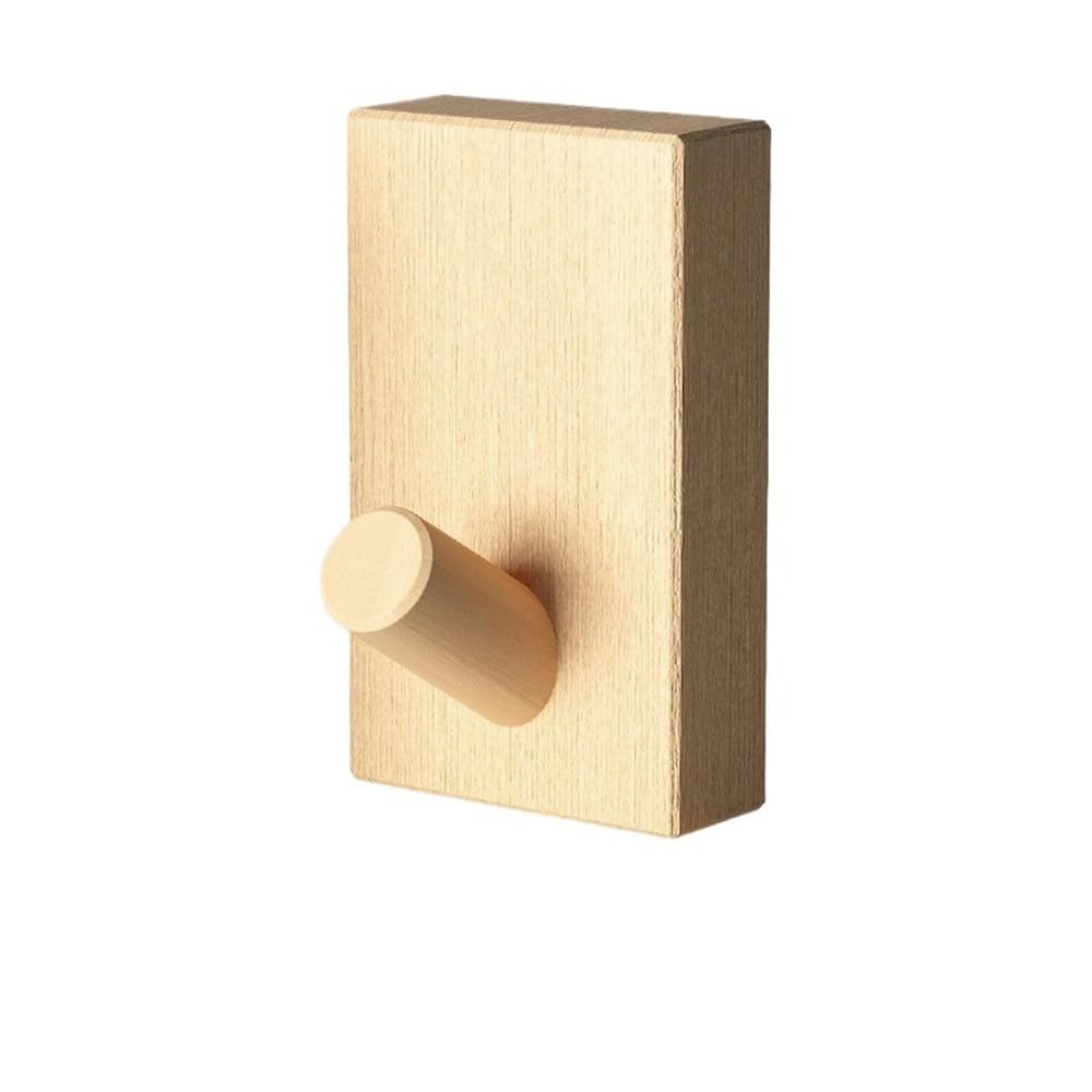 zhangrui1888 Coat Rack Shelf Wall Mounted Walnut Wood Hook Hanging Hanger Punch Free Wall Hooks Room Storage Rack House Towel Key Decoration
