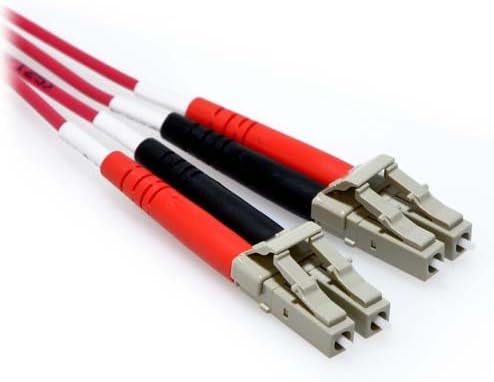 50m LC/LC 10GB Duplex 50/505 Multimode OM3 Fiber Patch Cable Red