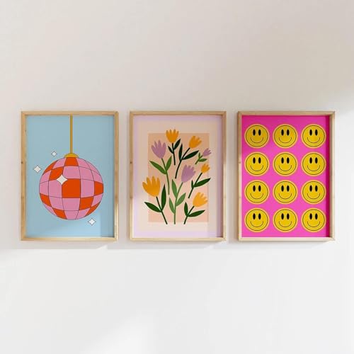 Affiche style collège rose pour déco de dortoir danois 50x70cm
