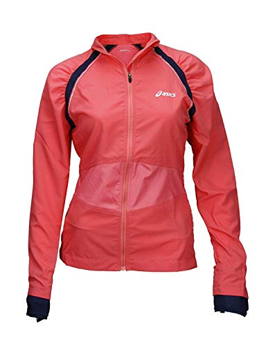 ASICS Women's Racket Jacket (Small, Coral)