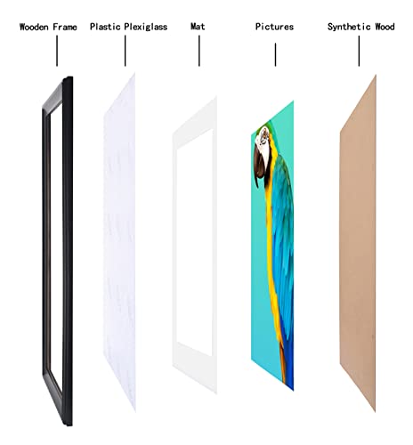 Ltyhhk 18X24 In Picture Frames Solid Wood,Display Picture 16X22 In With Mat Or 18X24 In Without Mat,16X22 Inch Diamond Painting Frames Black (Ck1824) #TOP5
