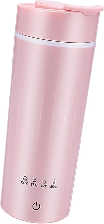 Electric Travel Kettle Mini | Compact Fast Boiling Water Kettle for Tea, Coffee & Hot Drinks | Portable Electric Water Boiler for Office, Camping & Travel (Pink)-image-16