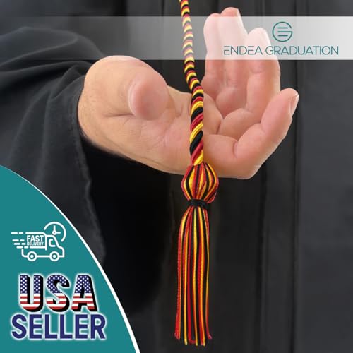 Image of Endea Graduation Single Honor Cord Three-Color (Black /Red /Gold)