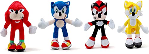 Houvssen Plush Toys, 11 Inch Plush Animal Sucker Classic Character Toy Figure Cotton Soft Stuffed Game Doll Toy Boy Girl Gift (Blue Yellow Red Black) #TOP6