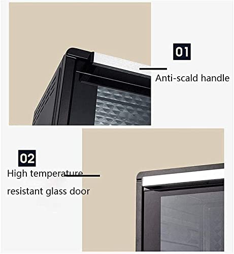 Tafelmodel Elektrische Oven 38L Elektrische Mini Oven 3D Recirculatie Grill Functies Instelbare Temperatuurregeling en Timer Bakken Taart Pizza 540 * 470 * 421mm - Afbeelding 8