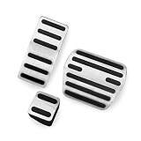 Pédale D'Accélérateur Pour Nissan Pour Patrol Y62 Pour Armada 2014 2016 2017 2018 2019 Voiture Pédales Pieds Coussinets Carburant Accélérateur Frein Clucth Pédale Couverture Car Pedal Covers(Automatic