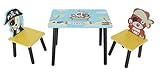 decoracion de mesa infantil minnie 2 sillas Kiddi Style Mesa y Sillas Infantiles Piratas - Madera - par ninos
