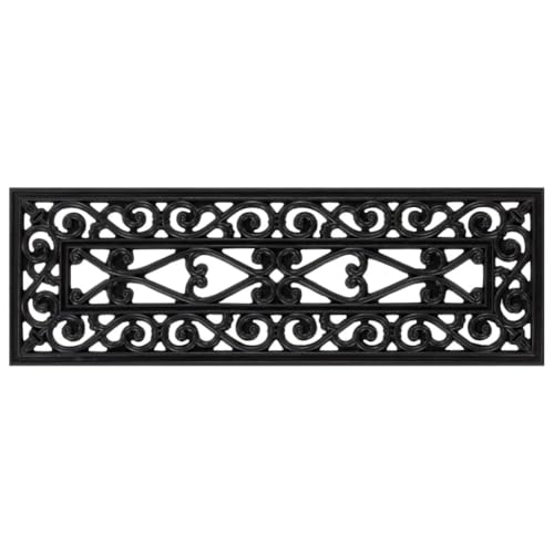 vidaXL Alfombrillas de Escalera 5 uds, Tapetes para Peldaño de Escalera, Alfombrillas Antideslizantes, Cubiertas de Escalones, Goma 25x75 cm