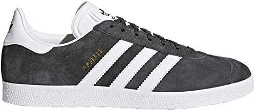 Image of adidas Originals Gazelle Foundation Dark Grey Heather Solid Grey /White /Gold Metallic 12