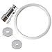 Pressure Cooker Sealing Rings 100% Food Safe Silicone Fits 5 or 6 Quart Models and Float Valve for Instant Pot Model IP-CSG60, IP-CSG50, IP-LUX60 (Set- of 4)