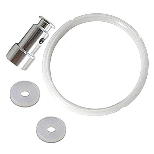 Kitchen Pressure Cooker Sealing Rings Silicone Fits 5 or 6 Quart Models and Float Valve Rubber Gasket for Instant Pot Model IP-CSG60, IP-CSG50, IP-LUX60 (Set- of 4)