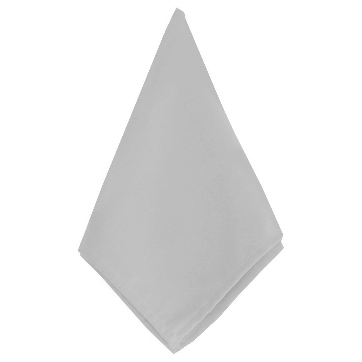 Lukeville Luxury Linen100% Pure Soft Cotton Dinner Napkins Pack of 12 Cloth Napkins Use in Parties Wedding Dinner Decoration and Daily use Napkins 17 X 17 Inch Light Grey Solid