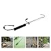 DOITOOL Telescopic Stainless Steel Fishing Gaff with Retractable Pole and Hook, Medium Size Saltwater Spearfishing Gear for Sea Fishing and Outdoor Use