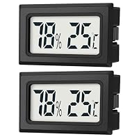 JEDEW – JEDEW 2er-Set Mini Digitale Thermometer-Hygrometer, Innen Te