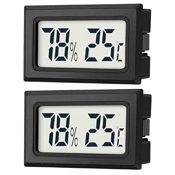 JEDEW Mini Digital Termometer-Hygrometer Set med stor LCD-skärm