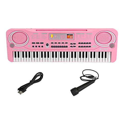Piano numérique musical 61 touches avec microphone pour débutant - Les Beatles, Paul McCartney, John Lennon, RIngo Starr, George Harrison Piano numérique musical 61 touches avec microphone pour débutant