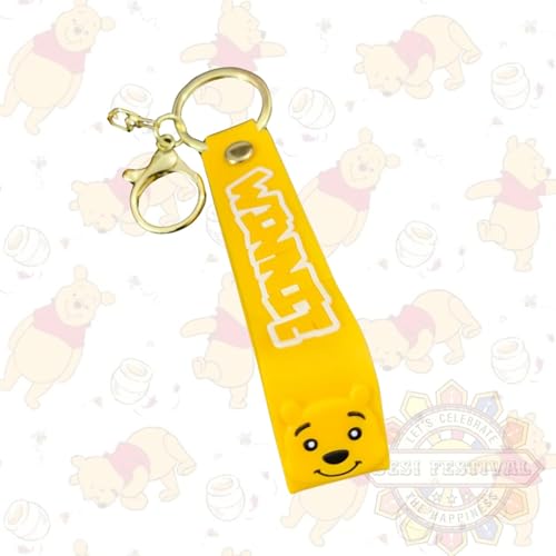 Image of Cute 3D Keychain | Keyring & Quirky Bag Charm | Hard Silicone, Unbreakable | Travel Essential | Kids Friendly | Strap & Bag Hook