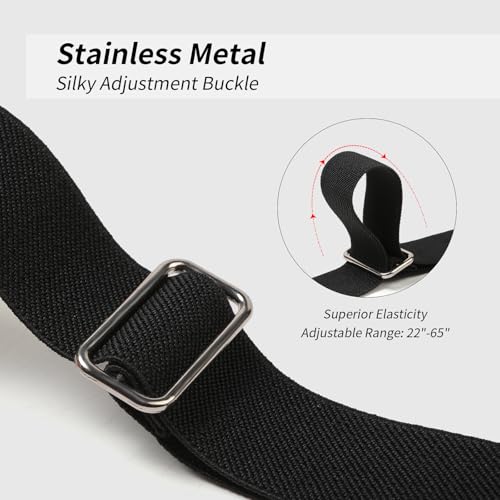 No Buckle Elastic Belt, Stretch Invisible Belt for Jeans, Unisex, 1 Pack2