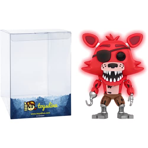 Foxy The Pirate [Glow-In-Dark] (Toys R Us Exc): P O P ! Games - Figura De Vinilo Con 1 Protector Gr Fico Compatible Con Toysdiva' (109-13903 - B)