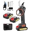Tijeras de Podar Electricas, 33mm Potentes Tijeras de Podar a Batería con 2 x 2000mAh 21V Batería Recargable,Larga Duración de Trabajo sin Escobillas Podadoras Profesionales para Poda Ramas Jardinería