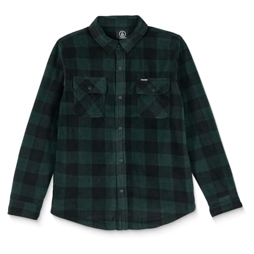 Chemise Bowered Fleece Volcom vert scarab garçon XL