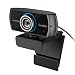 1536P Full HD Webcam, Besteker  1080P Wide Angle Camera with Microphones, Widescreen Video Calling Recording with Facial-enhancement Technology for Desktop, Laptop, Mac