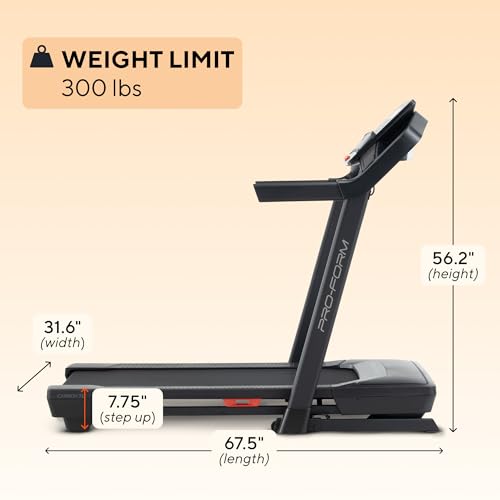 Image of Proform Carbon Treadmills: Treadmills for Walking and Running with Built-in Fan and SpaceSaver Design