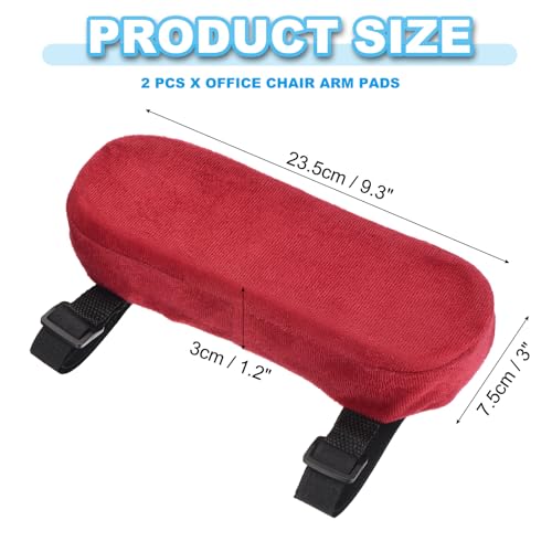 Almohadillas para brazos silla oficina contra el dolor de codo, fundas de espuma viscoelástica 3