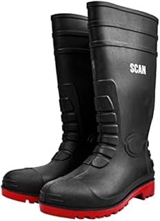 Scan SCAFWWELL10 Industrial Work Safety Wellington Boots Steel Toe Cap- Size 10