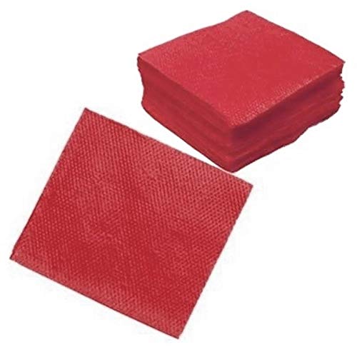 Guardanapo de Papel Vermelho 20cm x 21cm - 50 Unidades