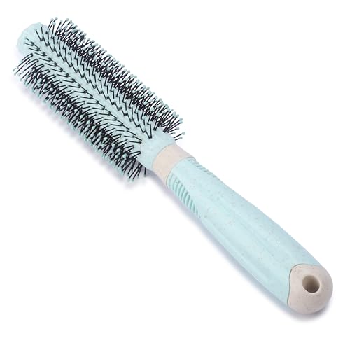 Image of Vented Curved Boar Bristle Round - Detangler & Styling Hair Brush for Men & Women | Hair Volumizer Round Comb for Curly Hair Detangling or Tangle Teezer Hair Brush