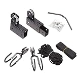 mophrati Garage organisieren mit platzsparendem Deckenregal für Kanus, Leitern...