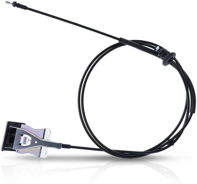 KarParts360 For Nissan Frontier 2005-2017 Hood Release Cable | Black | Plastic/Metal | 79 Inches | With Handle | Replacement For 65621EA500, 65621ZS00A