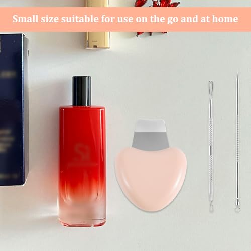 Skin Scrubber Face Spatula, Blackhead Remover Scraper Pimple Scraper Shovel Pore Cleaner Blackhead Eliminator Tools Acne Whitehead Comedones Extractor Included for Women Men - Image 4