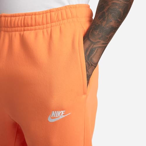 Nike Sportswear Club Fleece Joggers (Bright Mandarin/Bright Mandarin/White, BV2671-885) Size Medium4