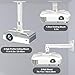 2-Be-Best Heavy Duty Projector Mount Max Load 45lbs / 21kg Extendable 11.4-15.3in / 29-39cm Projectors Ceiling Mount Universal Projector Mounts Angle Adjustable Strong White