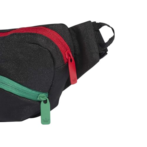 Image of adidas Unisex-Adult Mexico Mexico Football /Soccer Waist Bag | Black /Bold Green /Better Scarlet, No Size