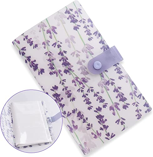 120 Slots Lavender Nail Art Sticker Storage Book Purple Lavender Nail Art Decals Collecting Album Nail Stickers Empty Storage Display Book Nail Art Tools For Nail Art Sticker #TOP7