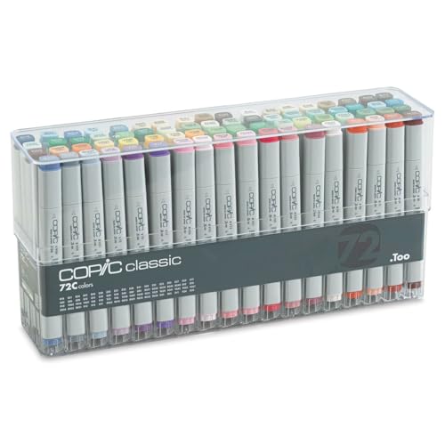 COPIC 20075162 Profi lot de 3 boîtes de 72 feutres pour dessin