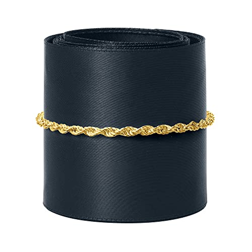 Ross-Simons 3mm 18kt Gold Over Sterling Rope-Chain Bracelet3