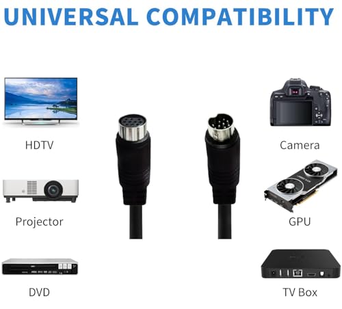 Cable de Extensión Mini DIN 10 Pines Macho a Hembra 3m miniatura 5