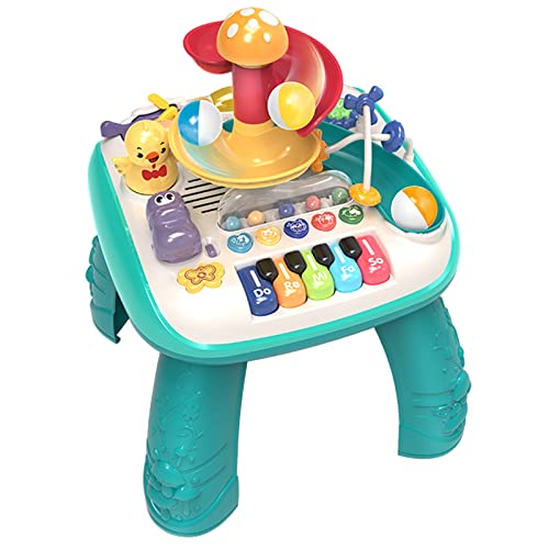 NotagCat Juguetes de mesa de actividad para bebés, mesa educativa temprana de aprendizaje, juguetes musicales para niños de 1 2 3 años de edad regalos para niñas