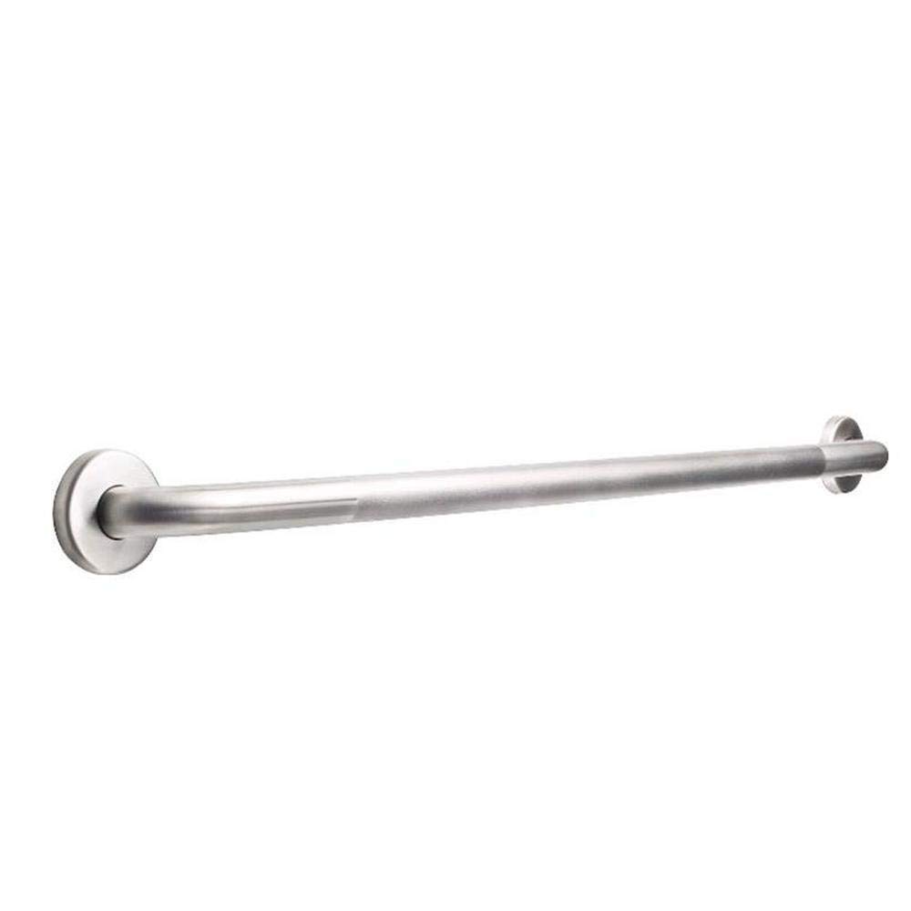 Grabcessories LWBAR-SB32-TW-125-PN 32i ADA Compliant, Concealed Screw, Peened Grip Grab Bar 1-1/4i Diameter, Stainless Steel Satin