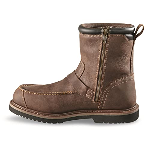 Guide Gear Uplander Men’s Side Zip Hunting Boots Waterproof Leather Shoes4