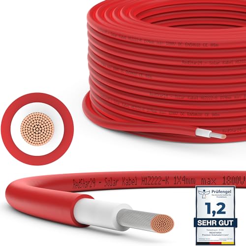 Cavo Solare RedStar24 6mm² Rosso - 50m, Resistente UV, Per Pannelli Solari, Inverter, Regolatore - Foto 13