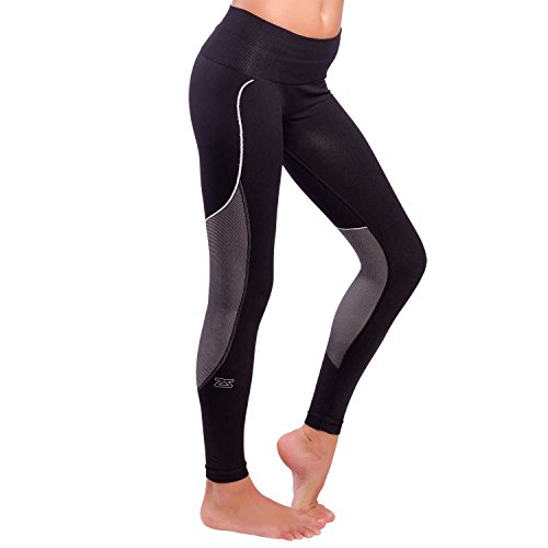 Zensah Womens Energy Compression Tights, M, Black
