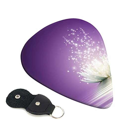 Ensemble de 6 médiators de guitare violet fleur de lotus pour guitare acoustique, guitare électrique, basse, ukulélé… - Les Beatles, Paul McCartney, John Lennon, RIngo Starr, George Harrison Ensemble de 6 médiators de guitare violet fleur de lotus pour guitare acoustique, guitare électrique, basse, ukulélé…